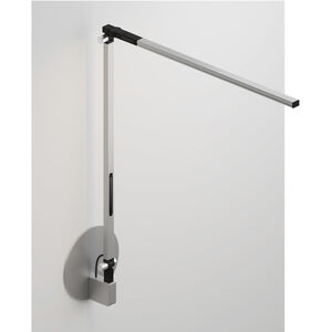 Z-Bar Solo LED 5 inch Silver Wall Mount Desk Lamp Wall Light, Hardwire